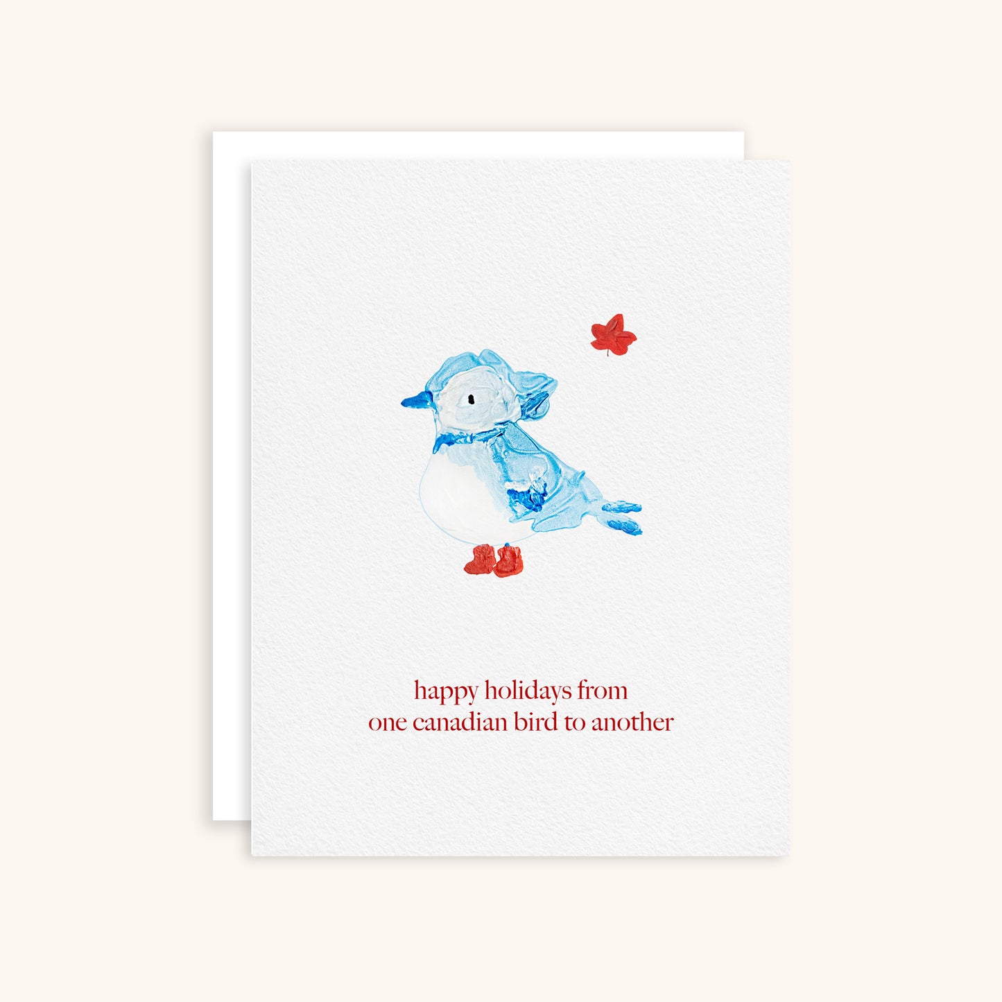 Happy Holidays From One Canadian Bird To Another Greeting Card