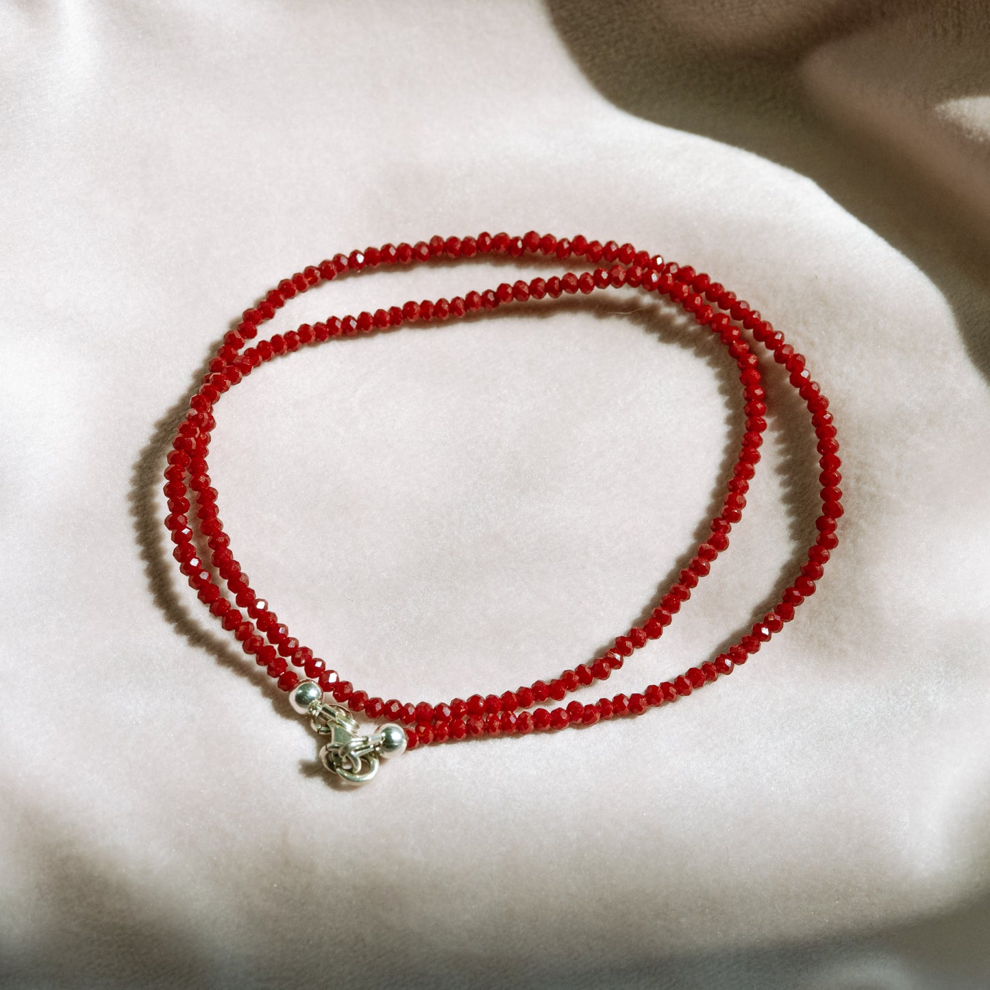 Beaded Snake Charm Necklace