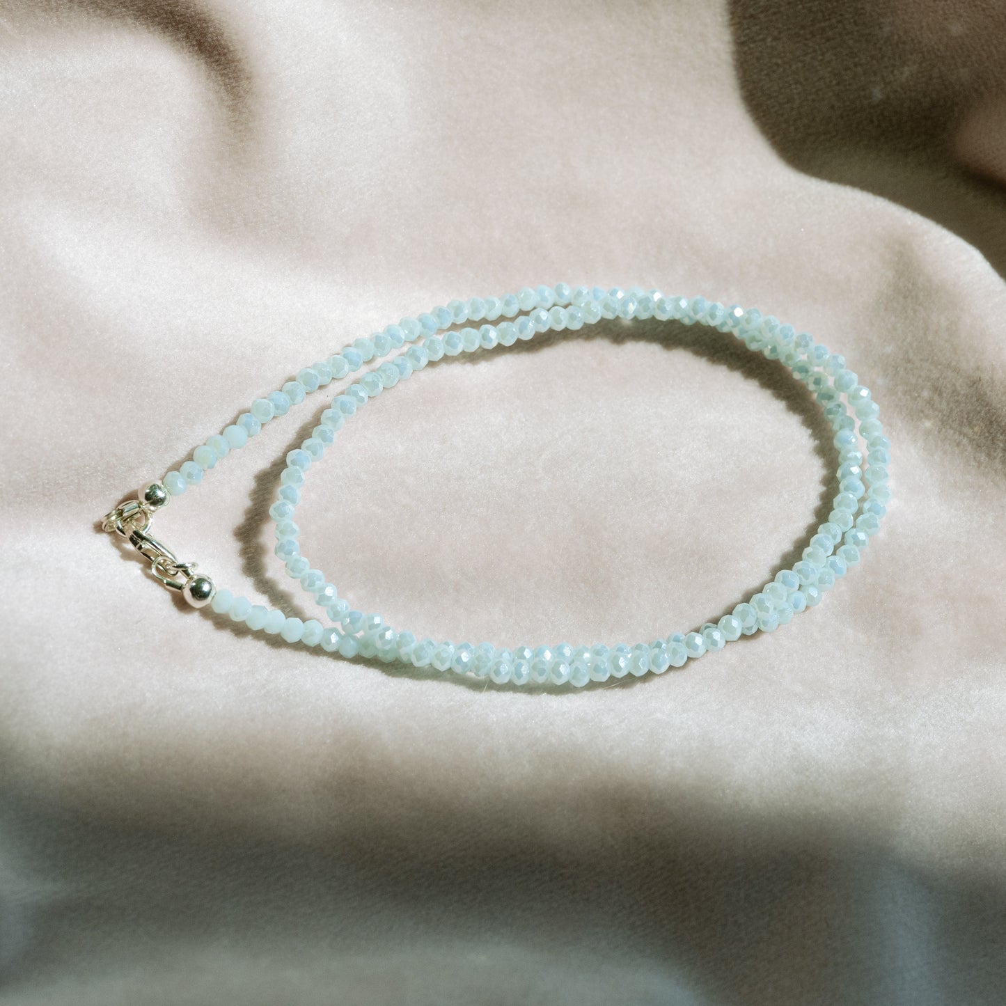 Beaded Snake Charm Necklace
