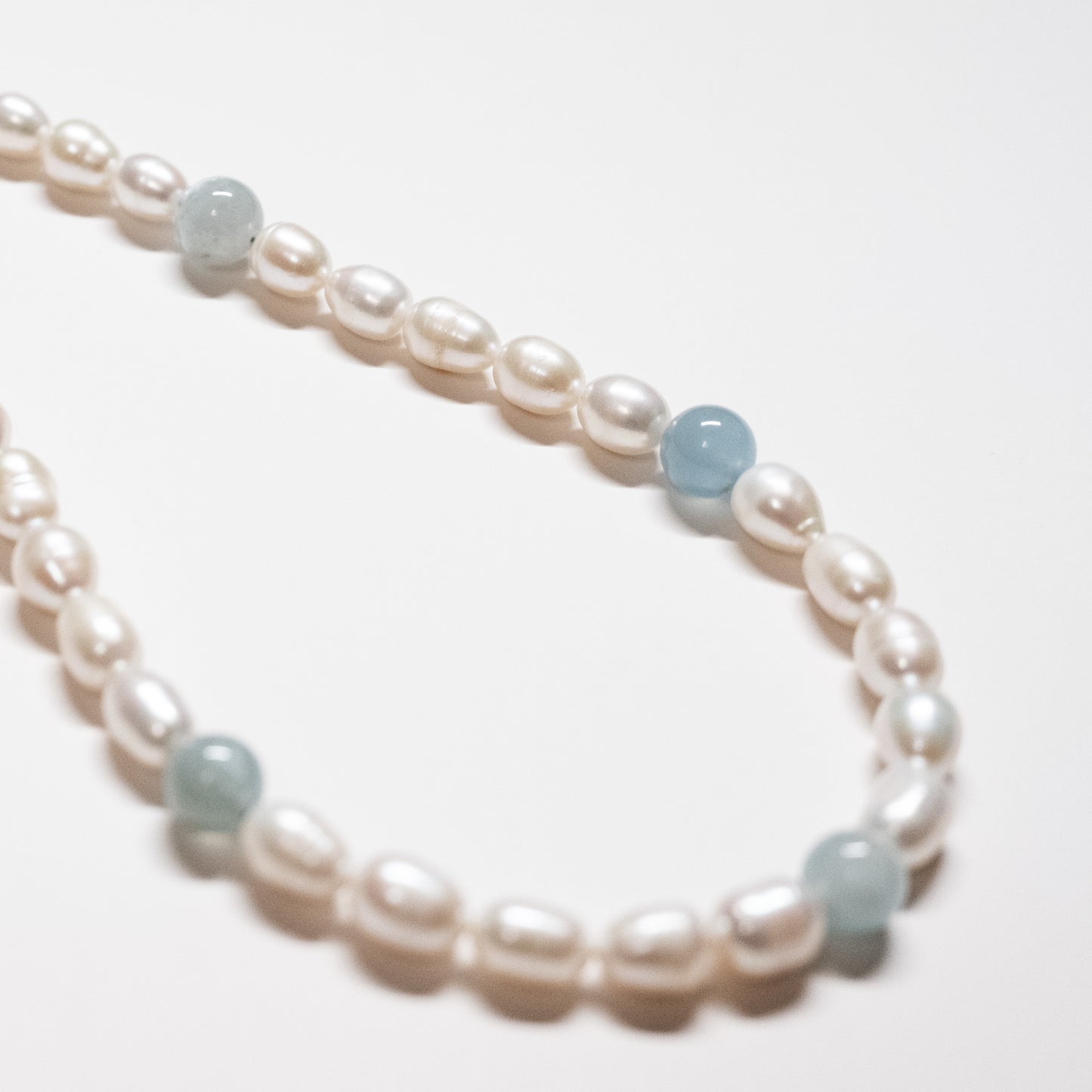 Pearl Necklace - Aquamarine