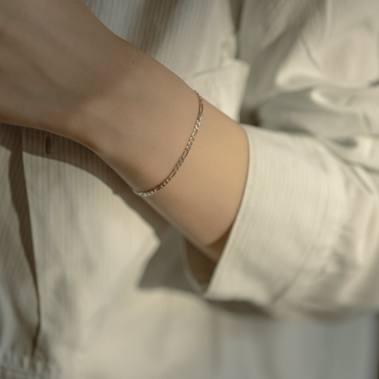 Mini Figaro Chain Bracelet