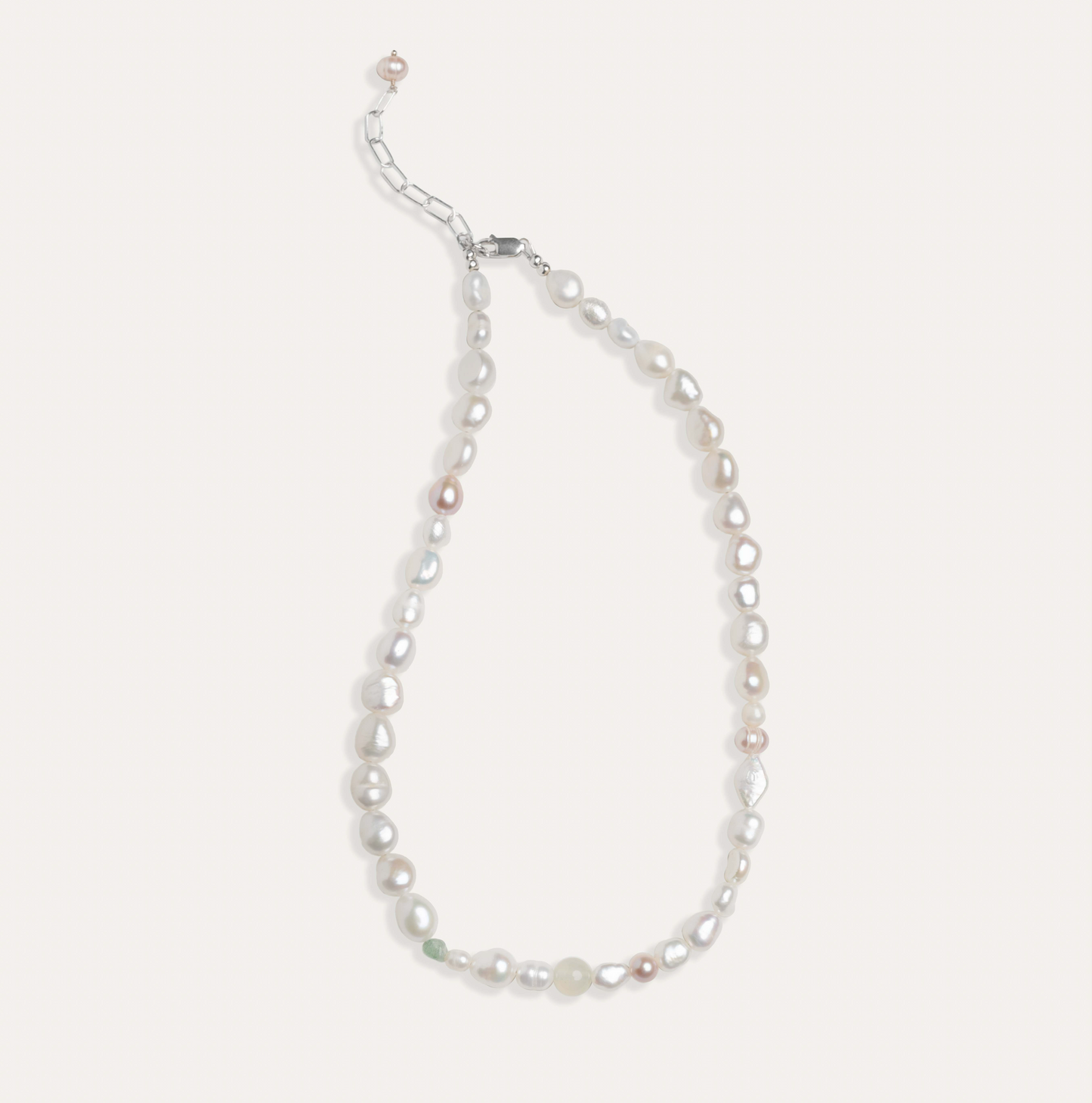 Pearl + Gem Accent Necklace