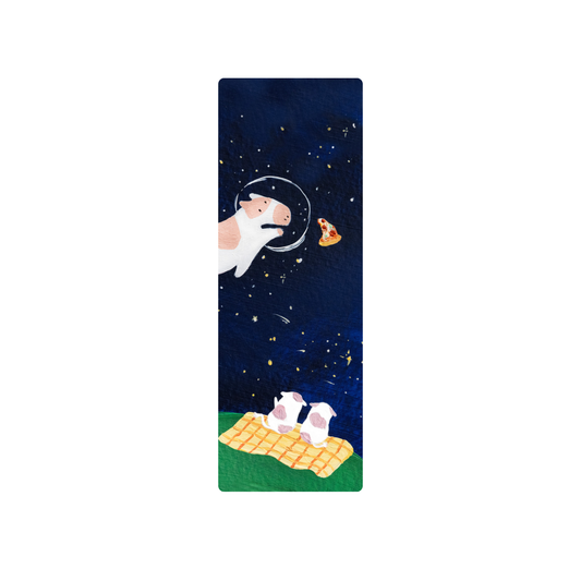 Space Cow Bookmark With Ribbon