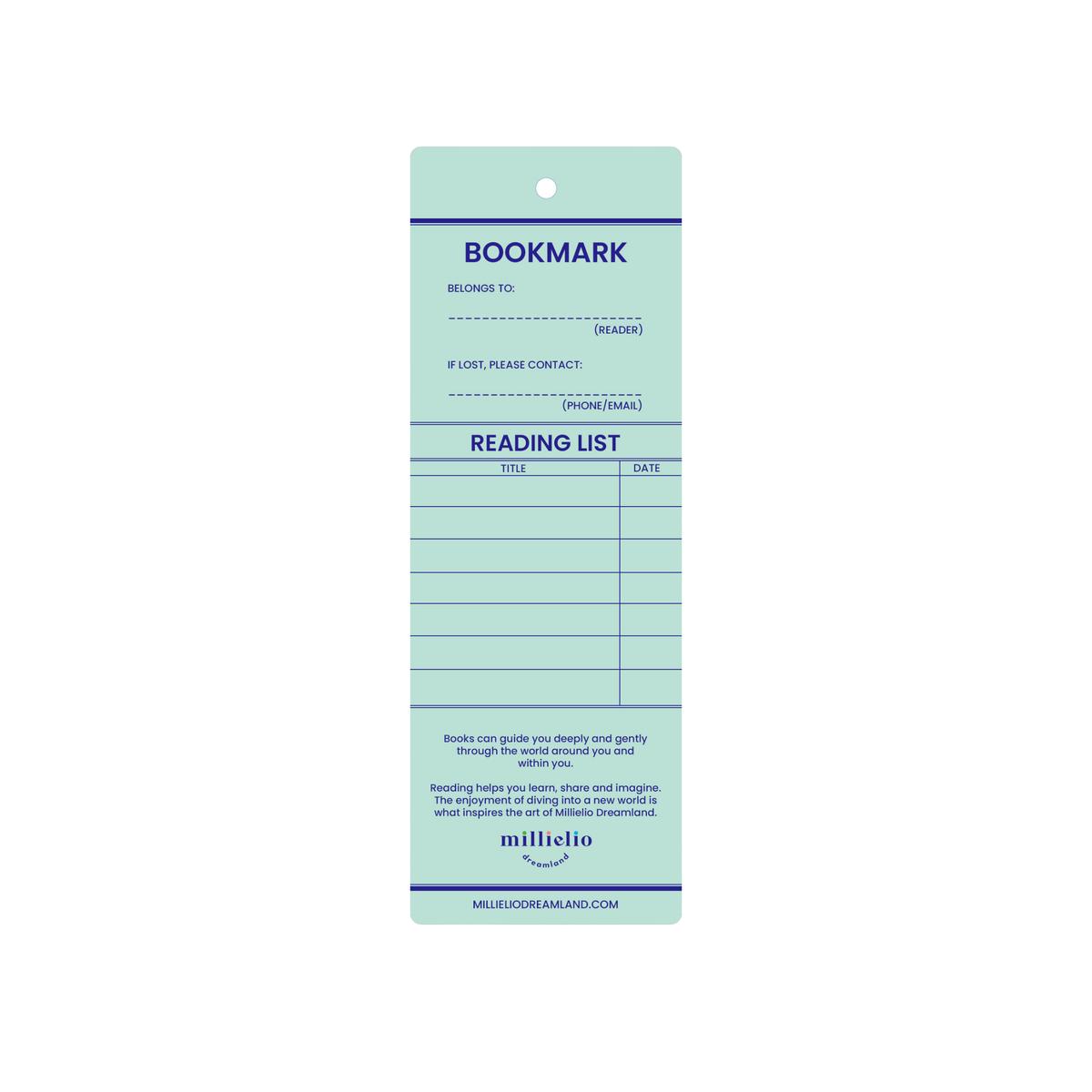Snowy Cabin Bookmark With Ribbon