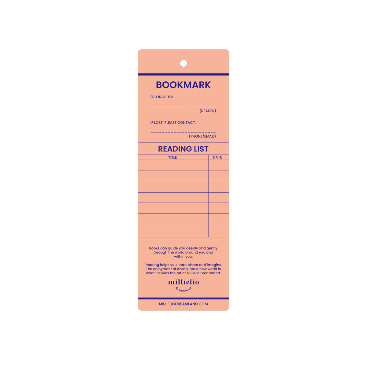 Into The Realm Bookmark With Ribbon