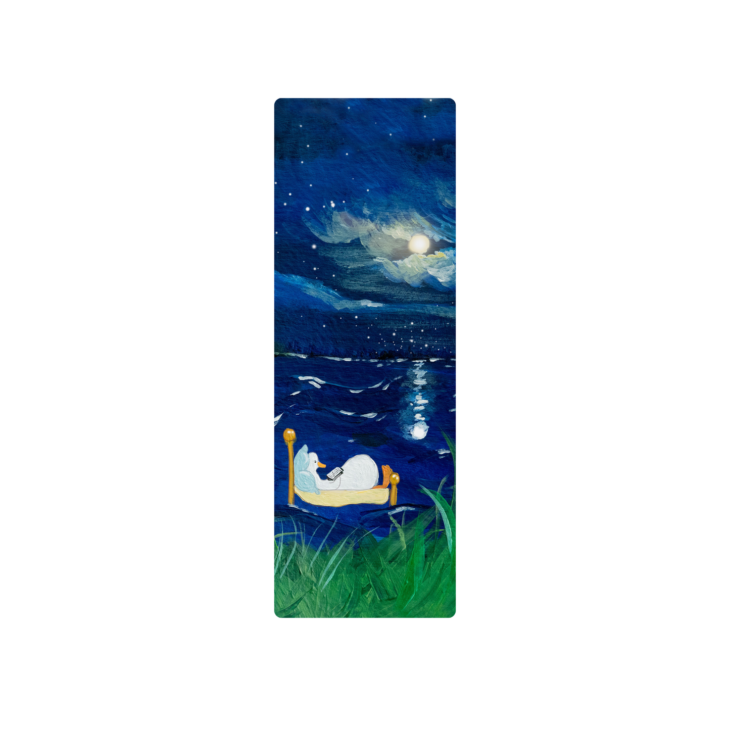 Duck Reading Bookmark With Ribbon