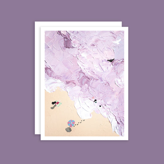 Ocean Purple Greeting Card