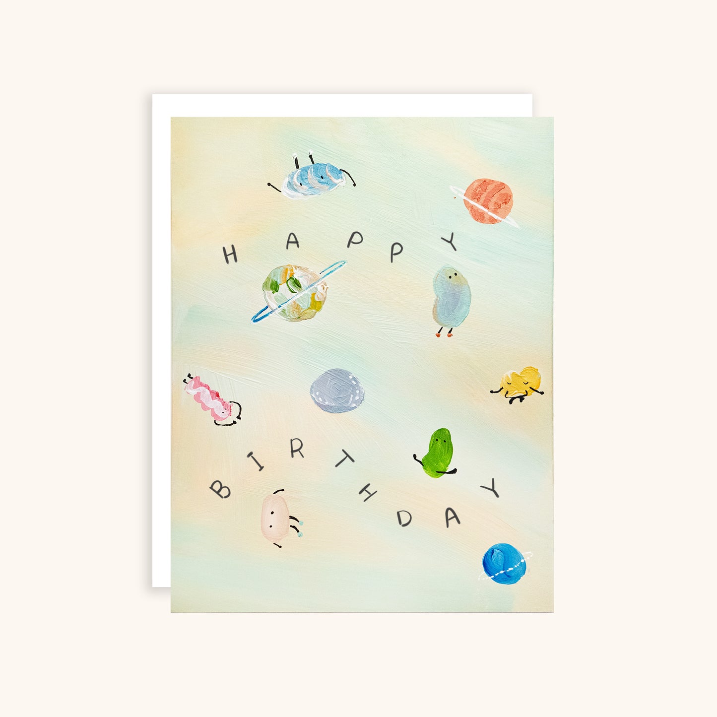 Happy Birthday Space Floaters Greeting Card
