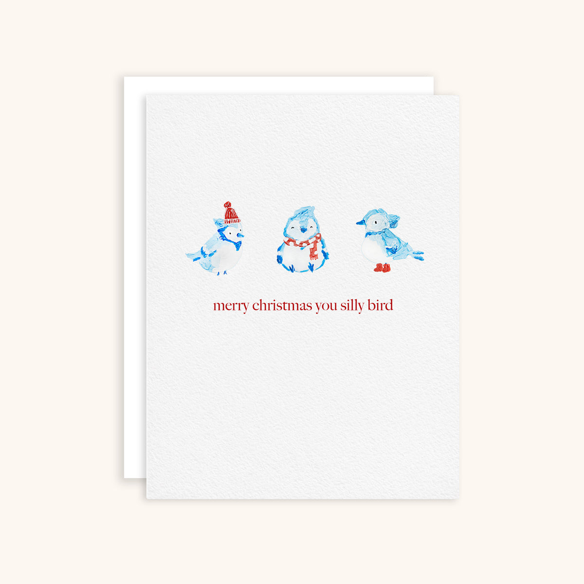 Merry Christmas You Silly Bird Greeting Card
