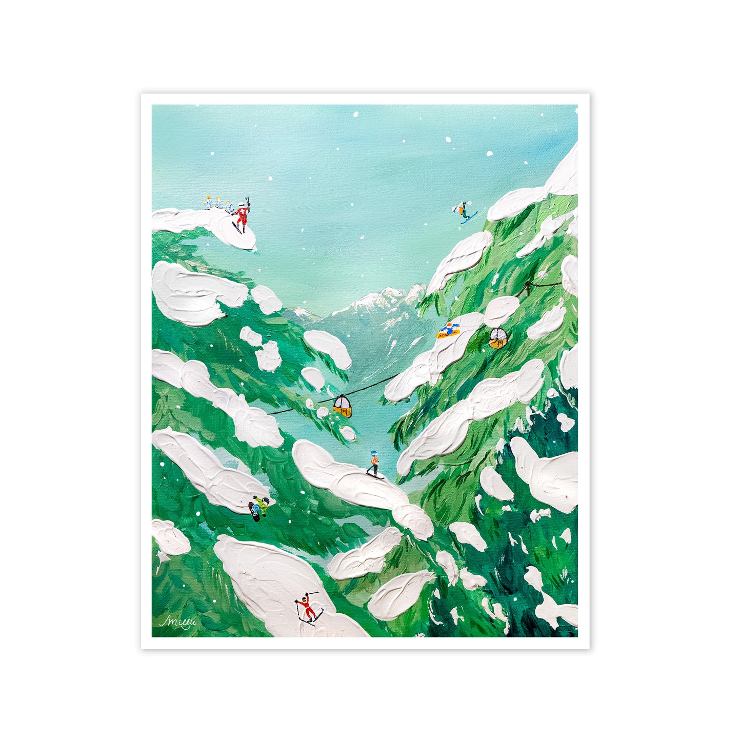 Alpine Ski Art Print