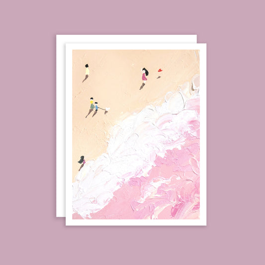 Ocean Pink Greeting Card