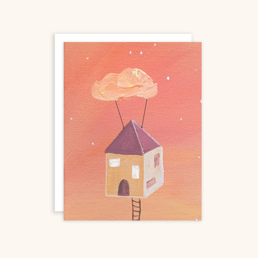 Floating House Greeting Card