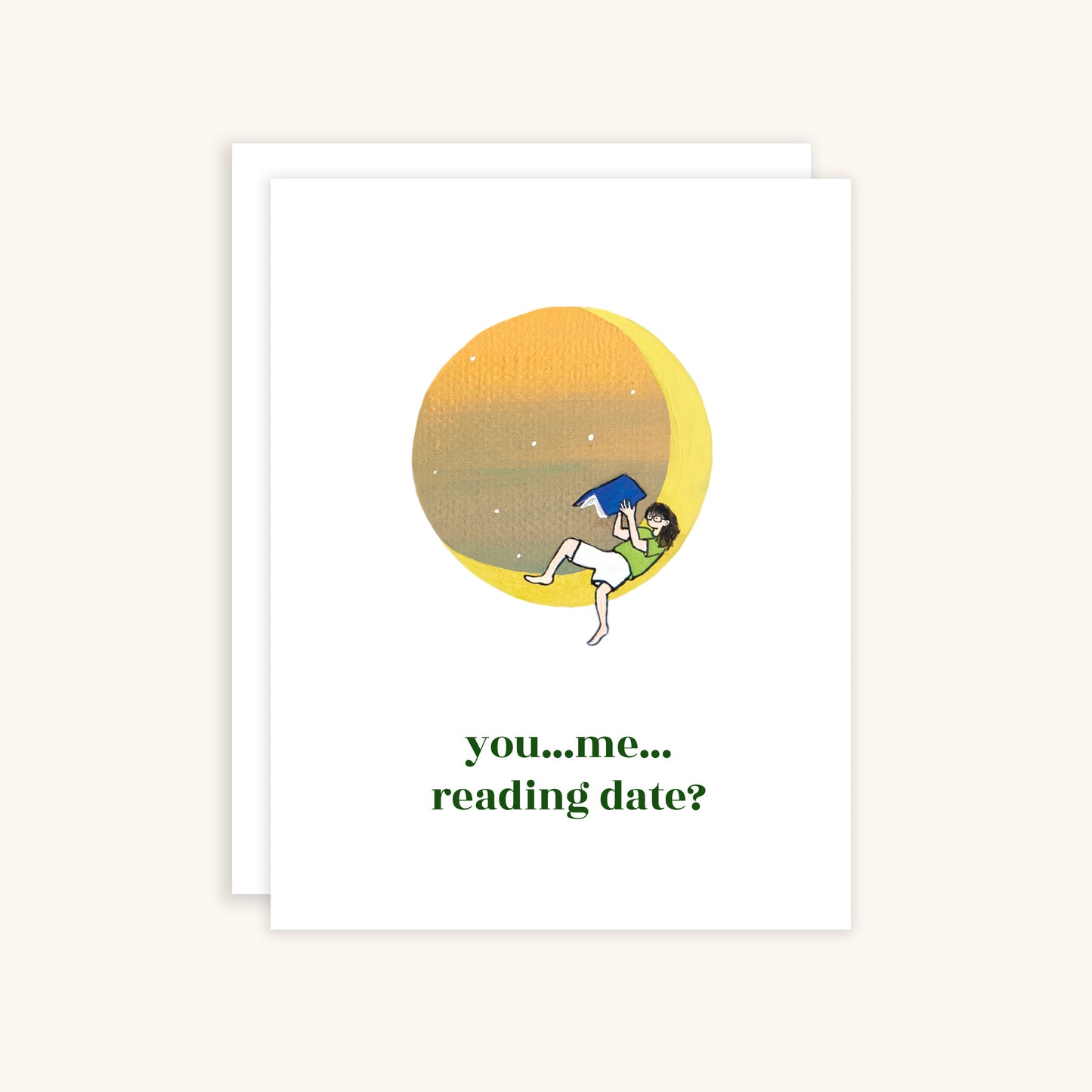 You...Me...Reading Date Greeting Card