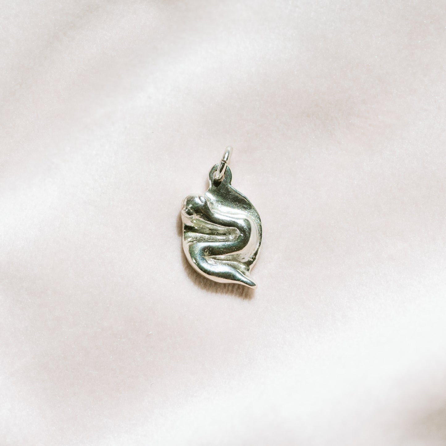 Beaded Snake Charm Necklace