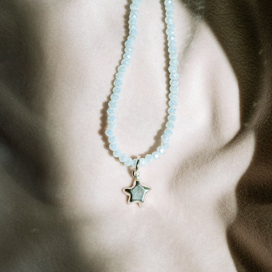 Beaded Star Charm Necklace