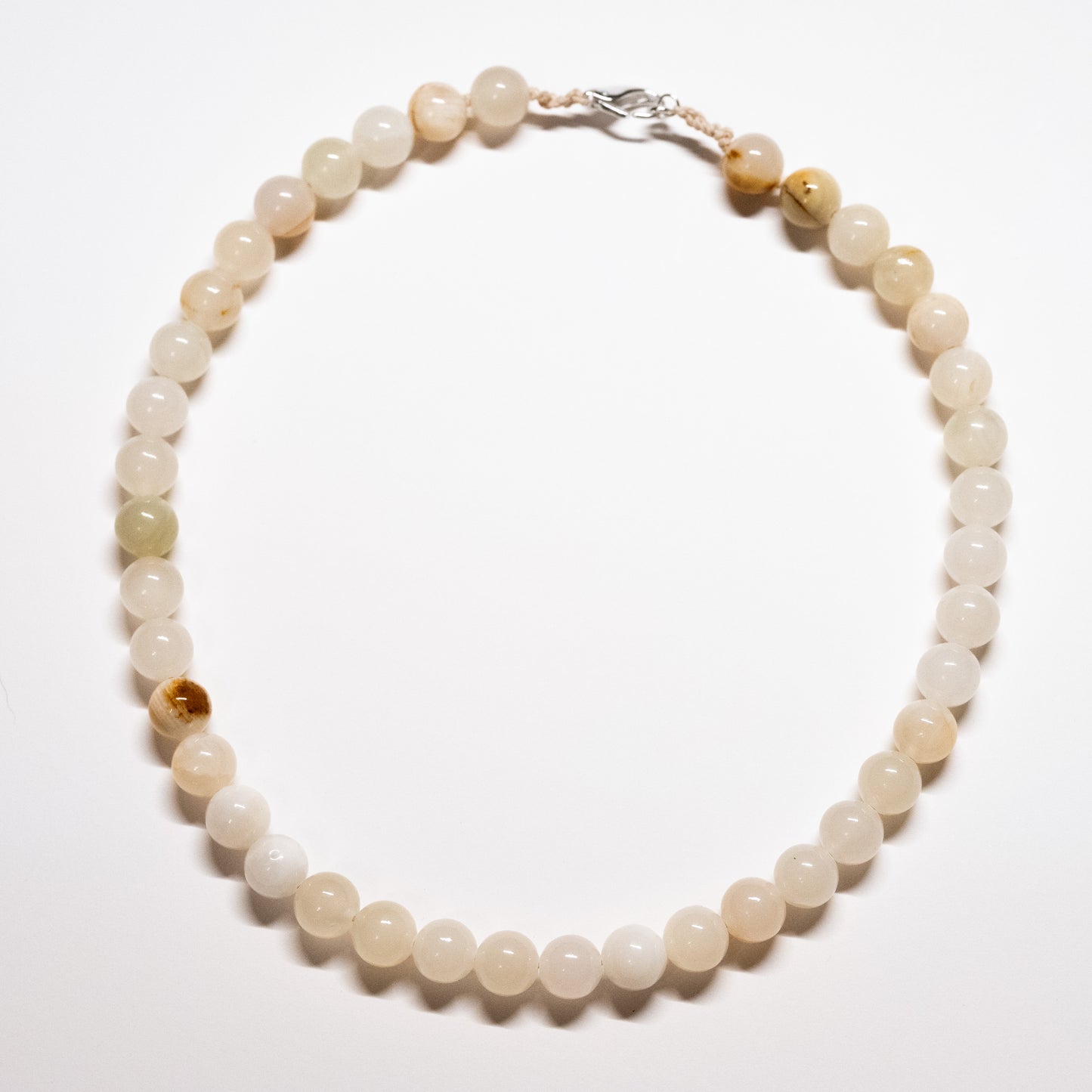 Chunky Beaded Necklace - Agate