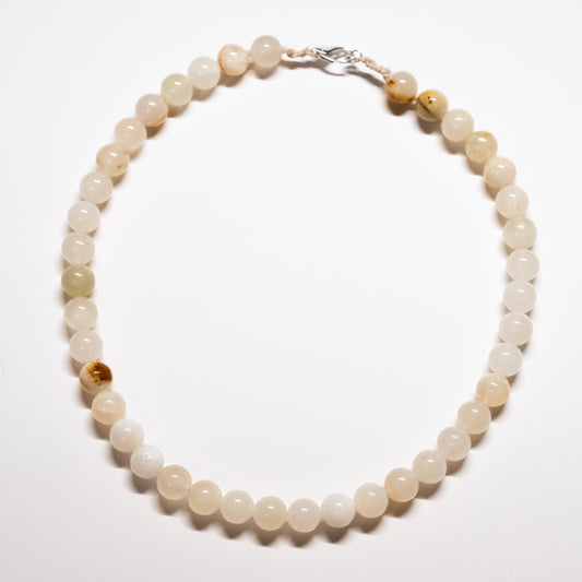 Chunky Beaded Necklace - Agate
