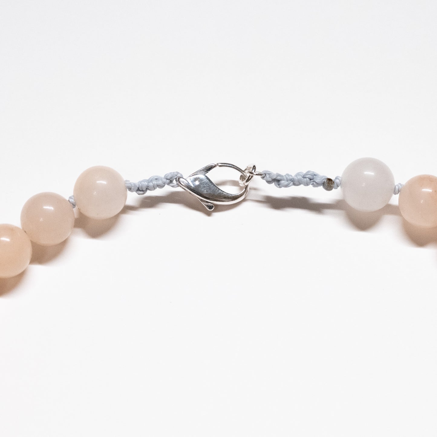 Chunky Coral Beaded Necklace with Pink Ceramic Flower