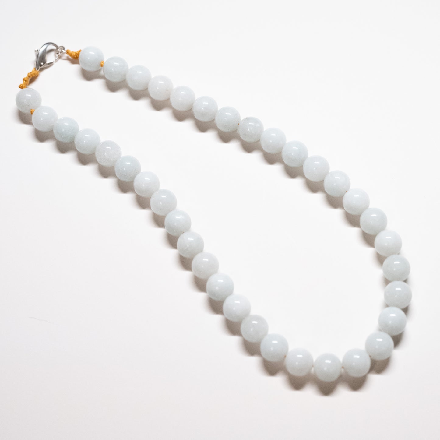 Chunky Beaded Necklace - Blue Jade