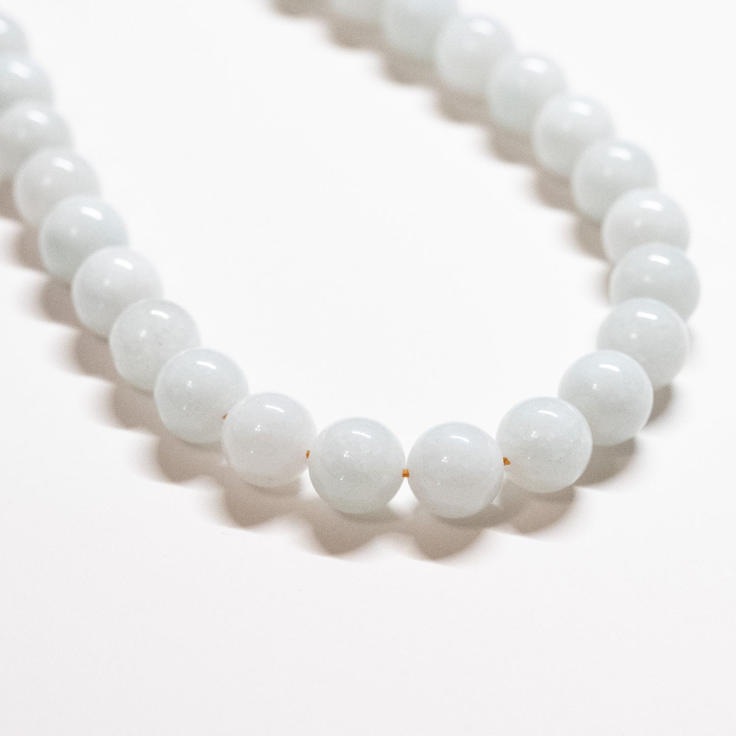 Chunky Beaded Necklace - Blue Jade