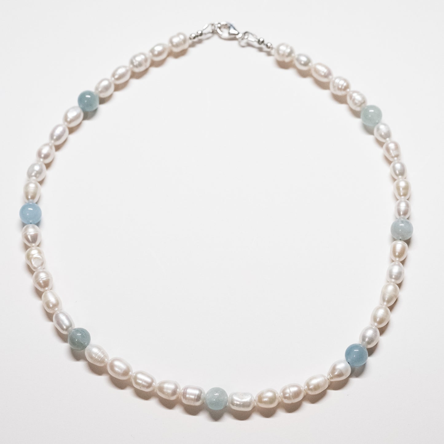 Pearl Necklace - Aquamarine