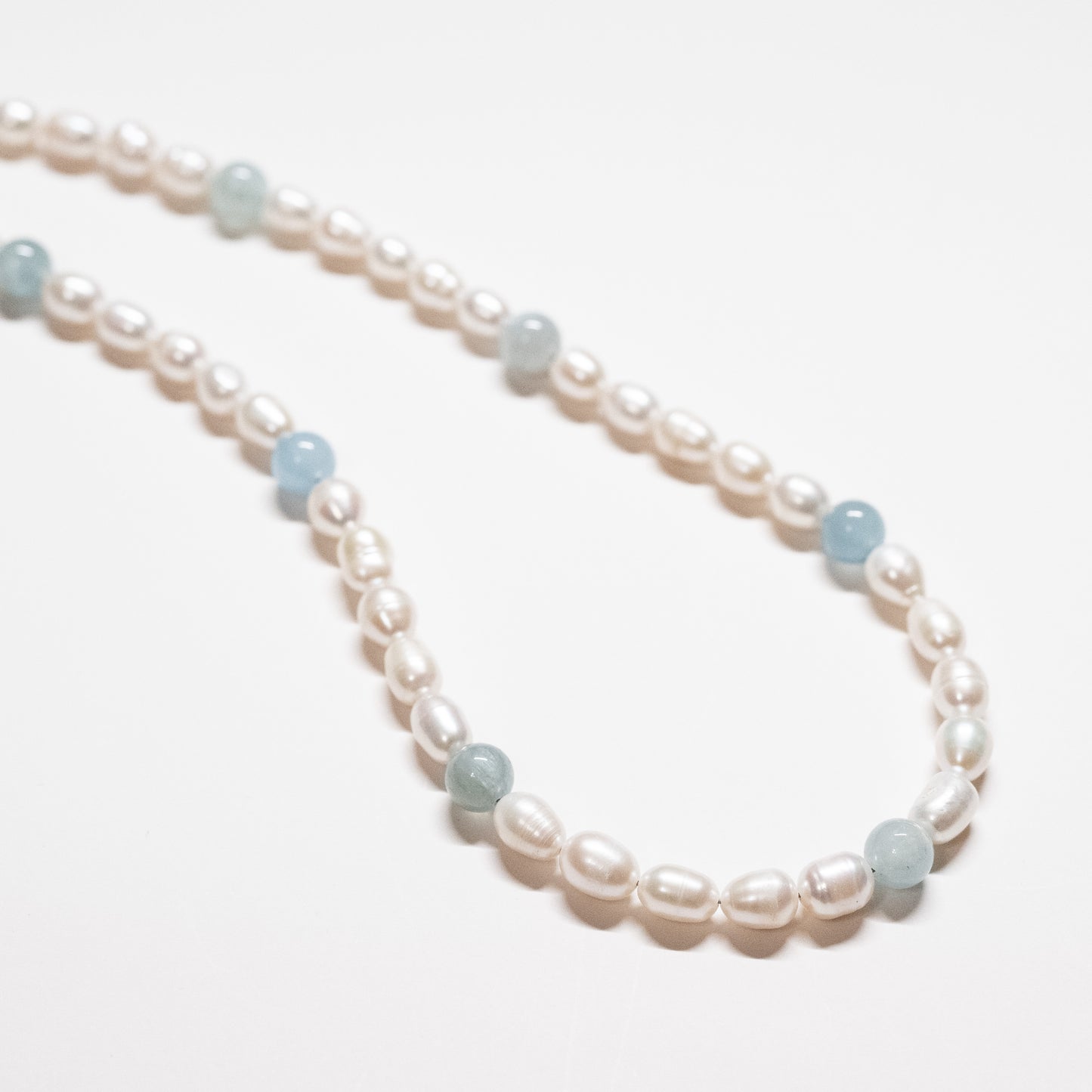 Pearl Necklace - Aquamarine