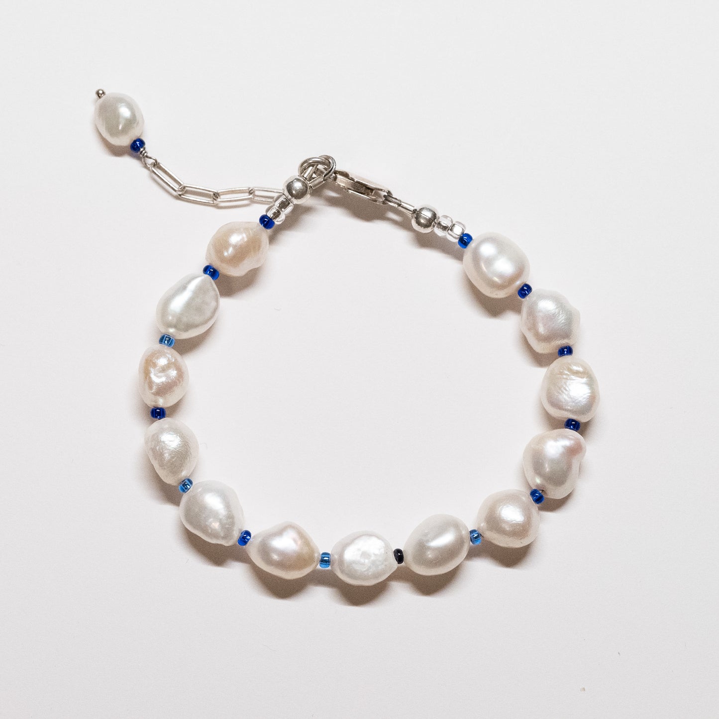 Pearl Bracelet - Blue Beads