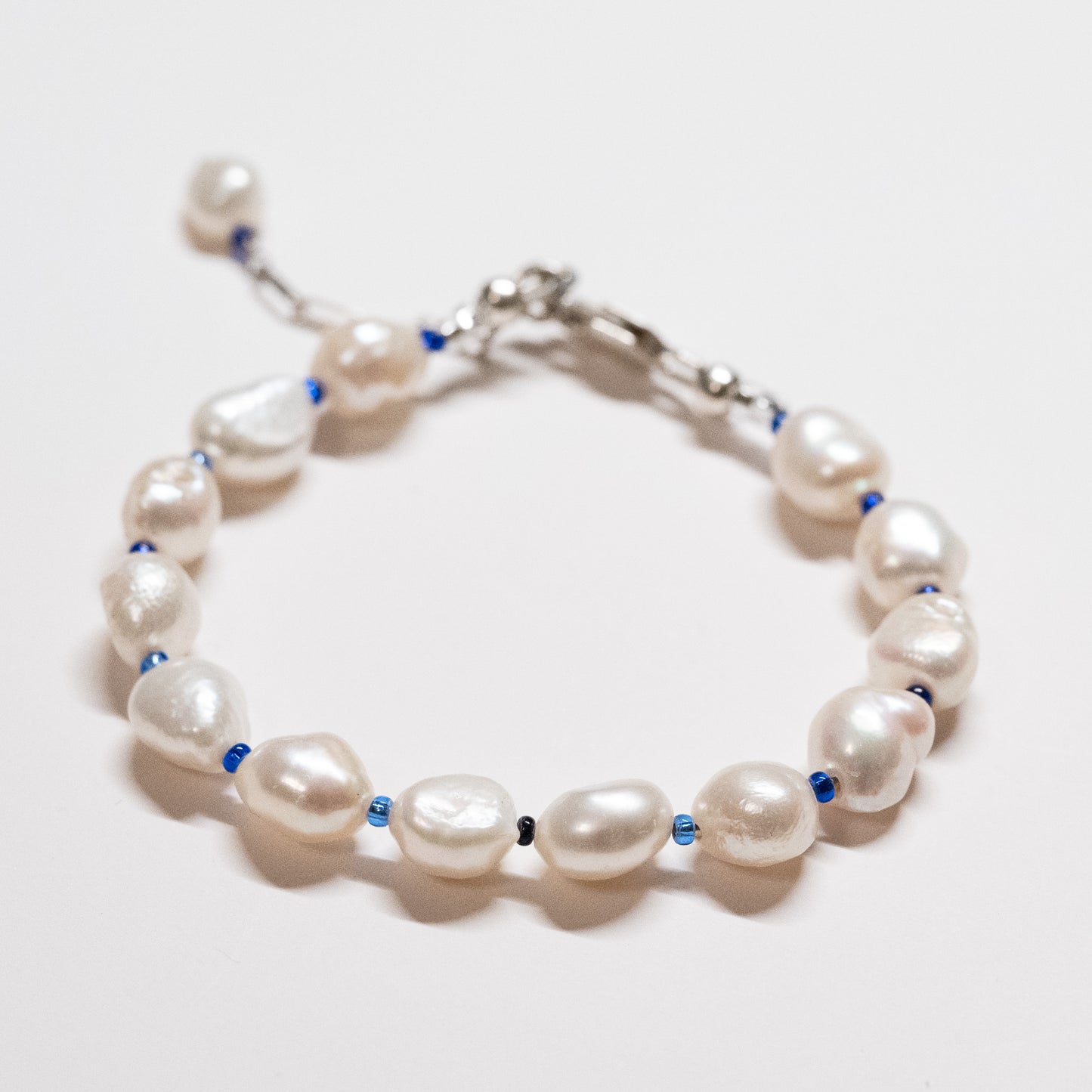 Pearl Bracelet - Blue Beads