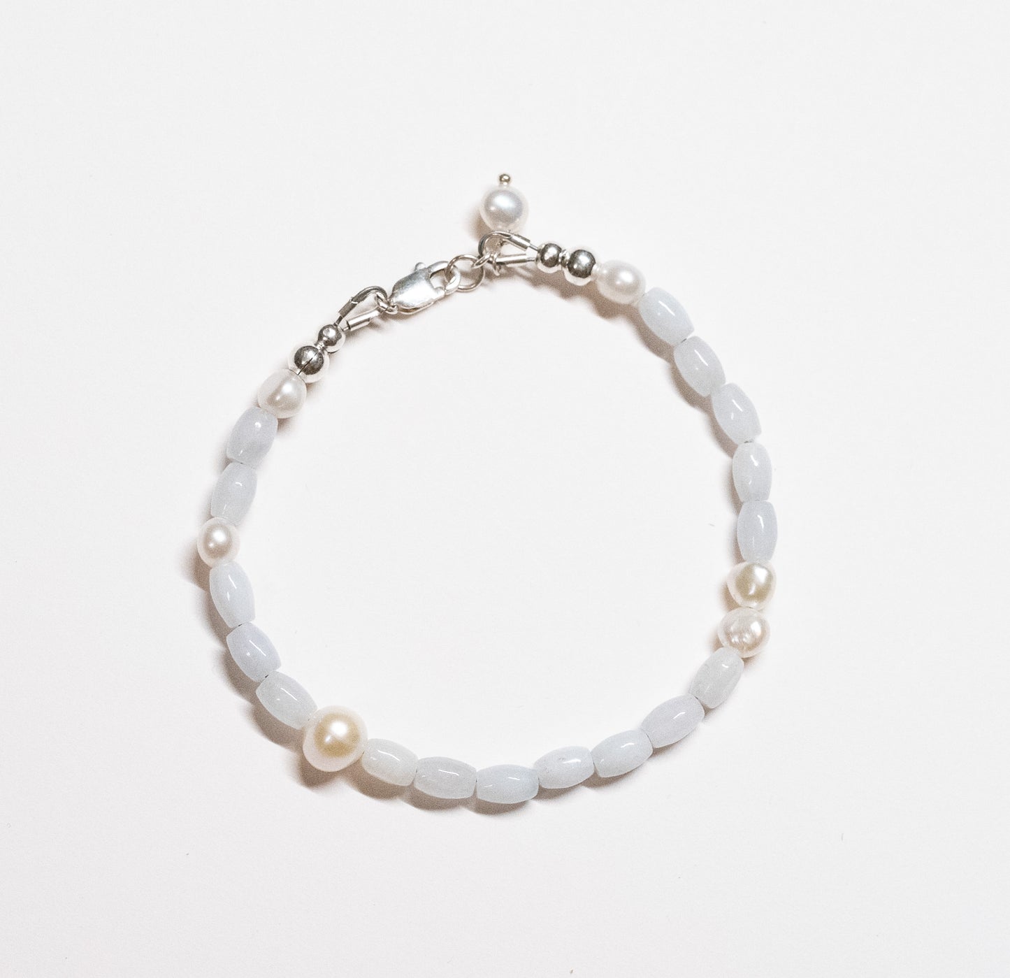 Mini Jade + Pearl Bracelet