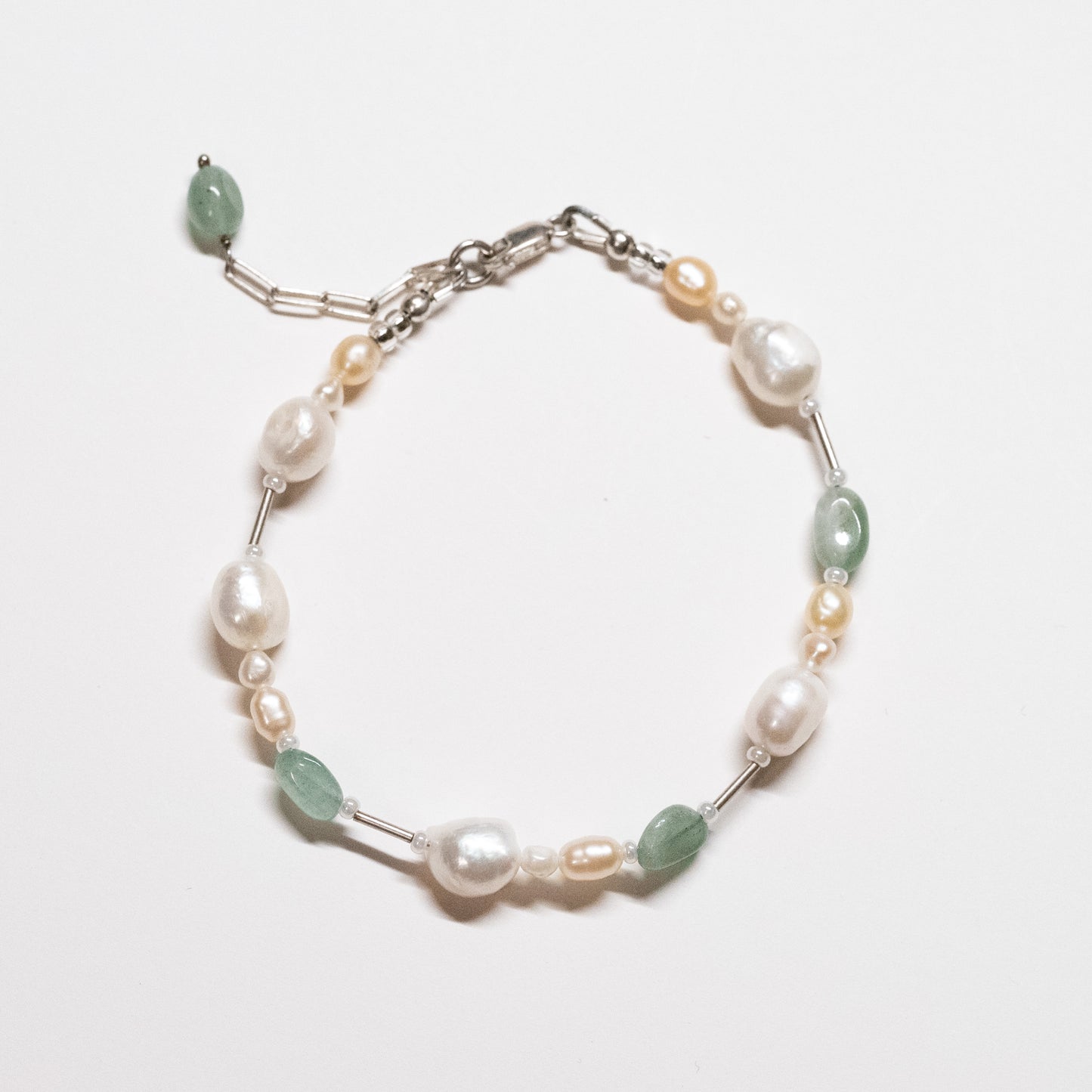 Pearl + Aventurine Bracelet