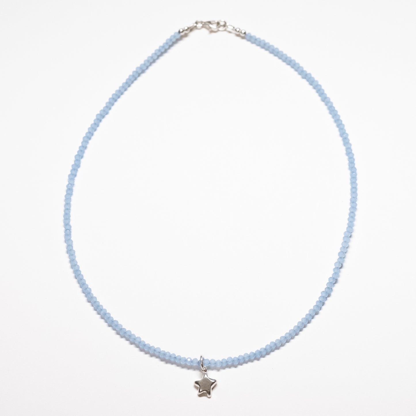 Beaded Star Charm Necklace - 17"