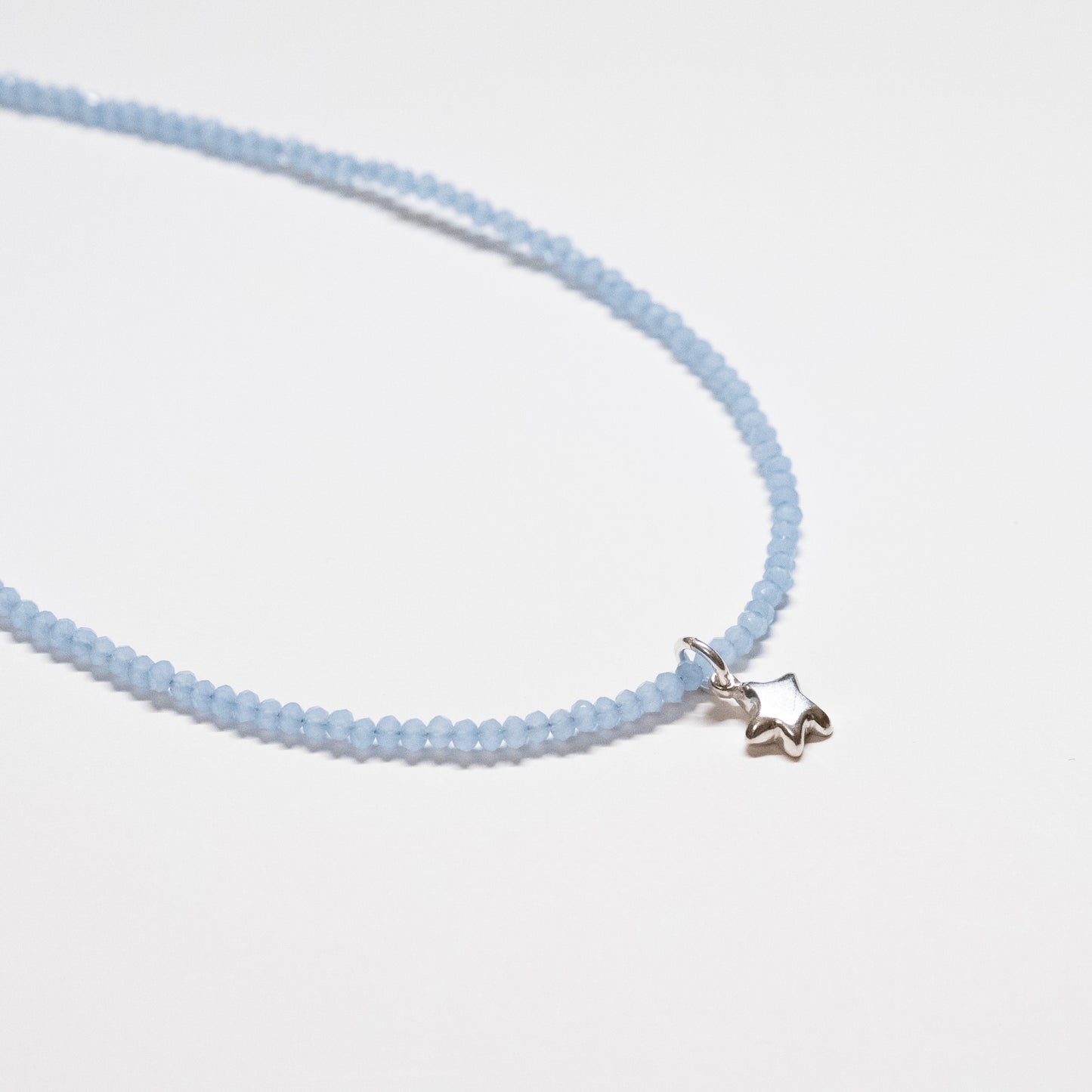 Beaded Star Charm Necklace - 17"