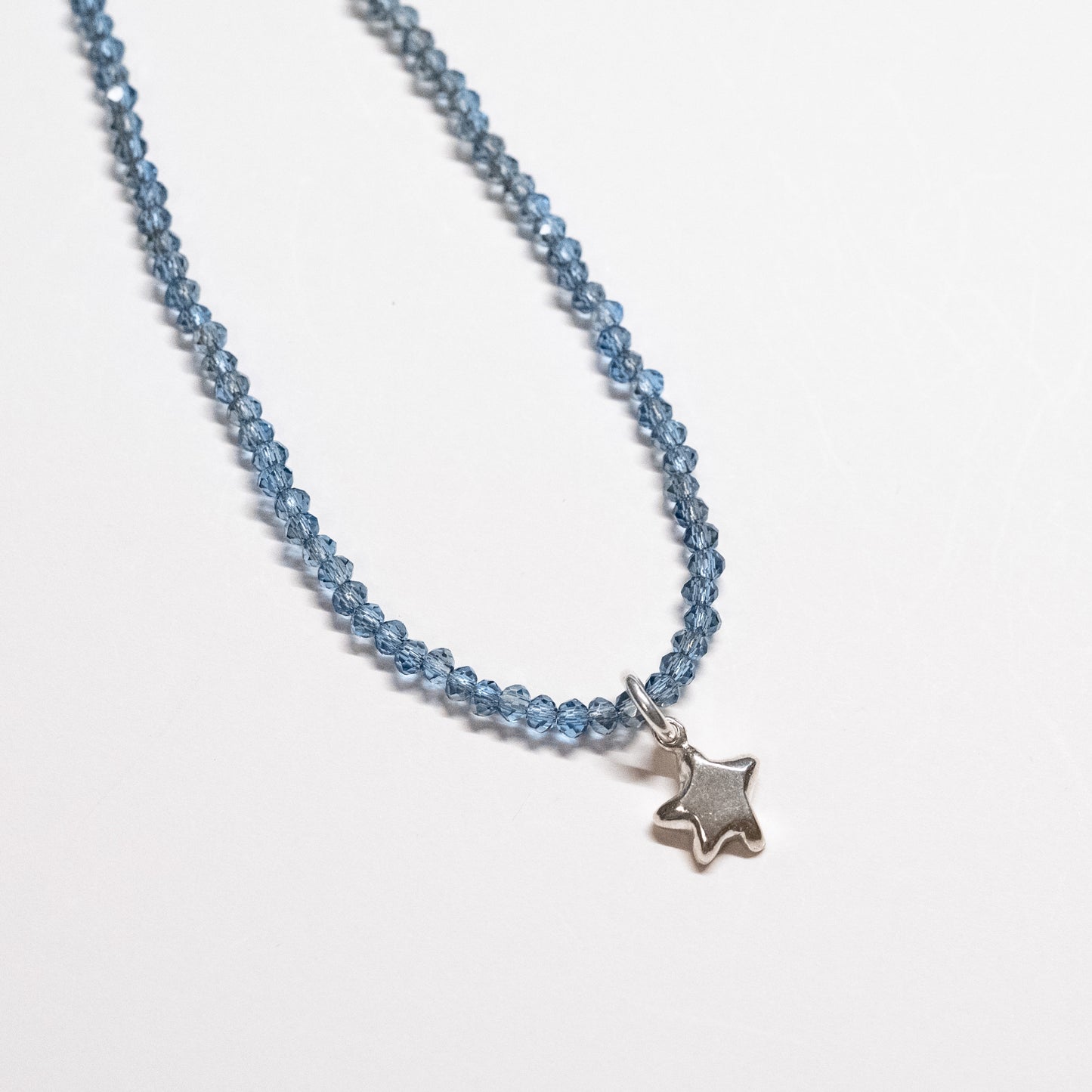 Beaded Star Charm Necklace - 17.5"