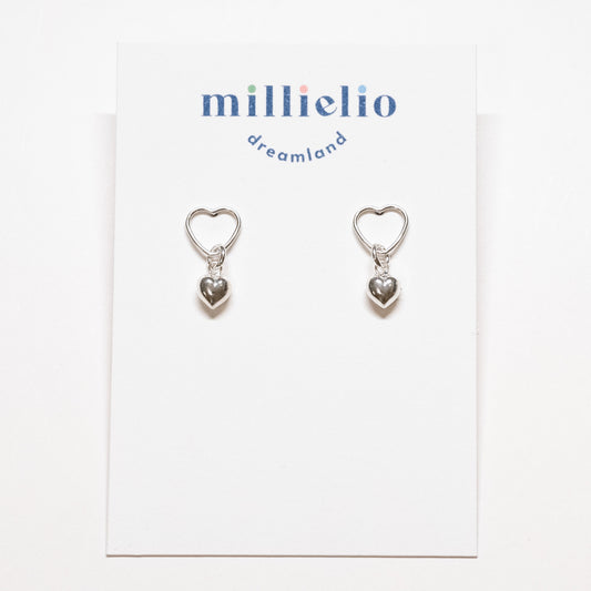 Heart Studs - Puffy Heart