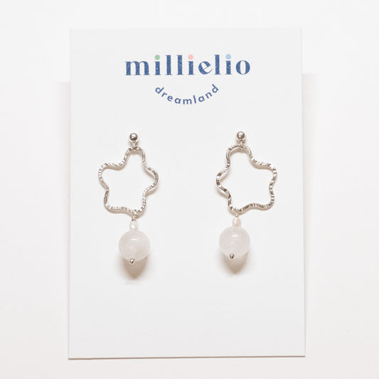 Squiggly Earrings - Moonstone