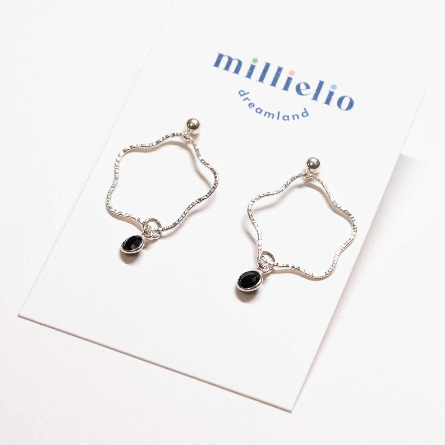 Squiggly Earrings - Onyx