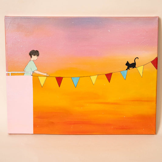 Boy with Cat