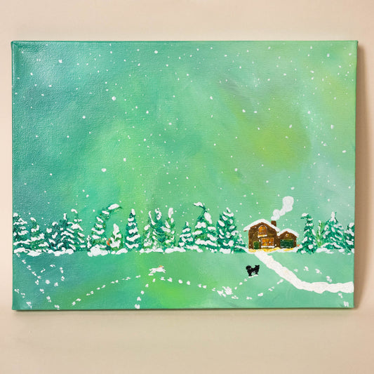 Snowy Cabin