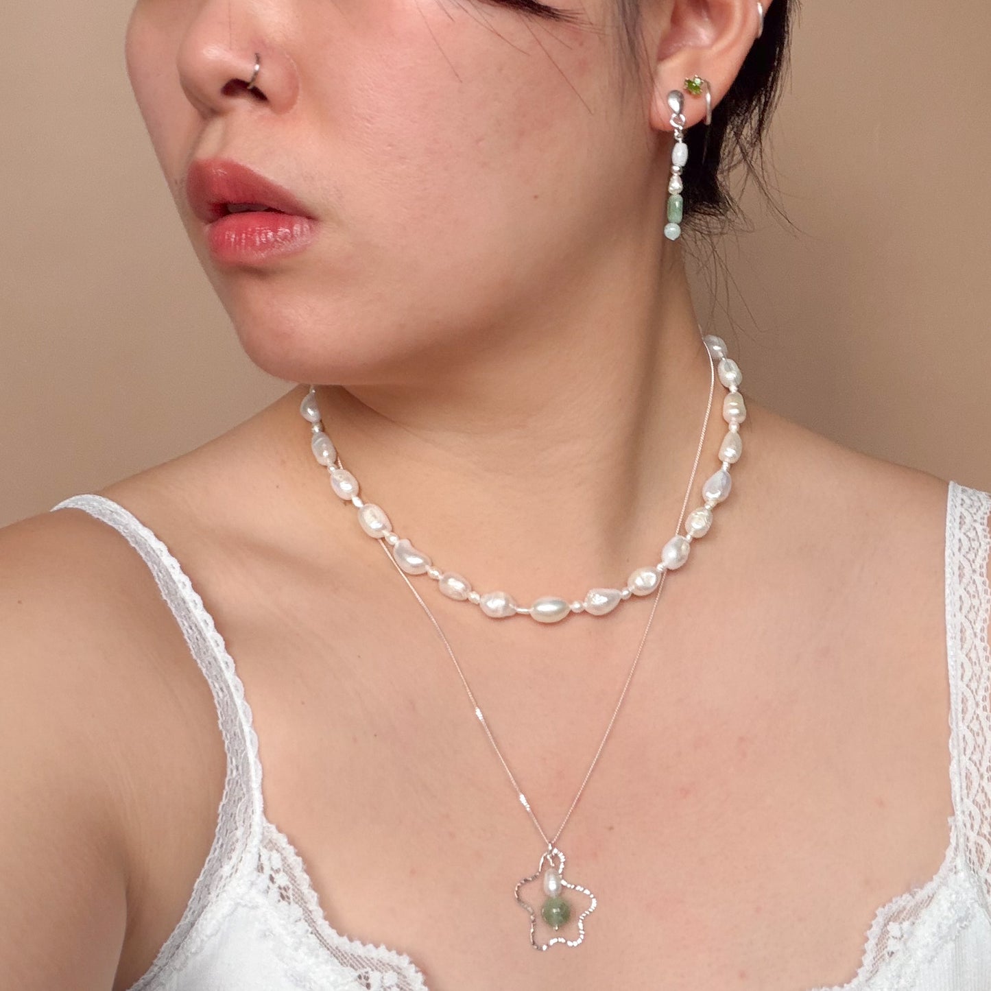 Mini Mixed Gems Earring Drops