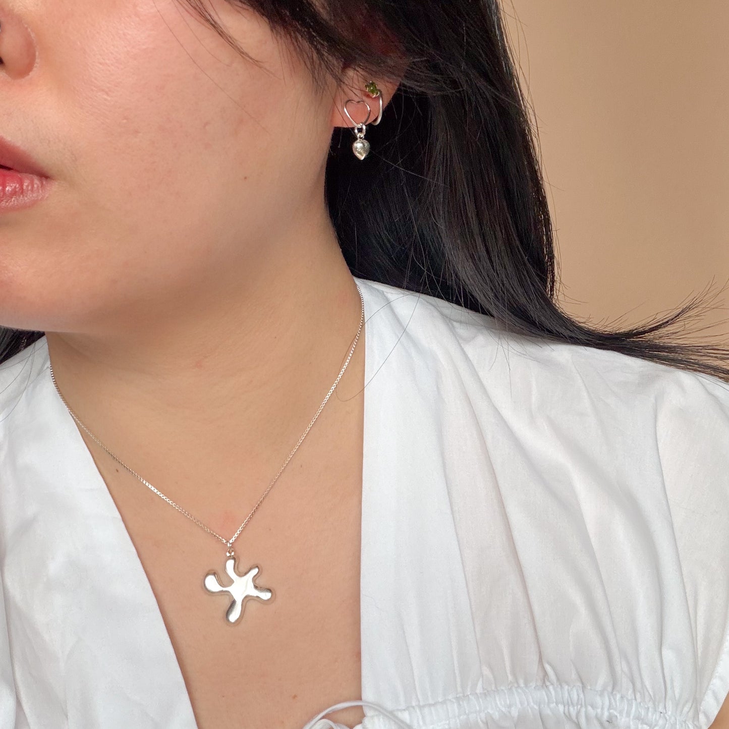 Heart Studs - Puffy Heart