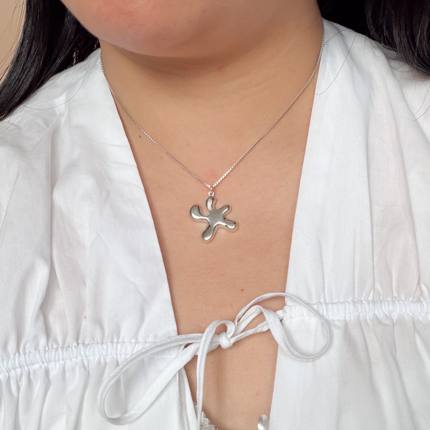 Splatter Charm Necklace