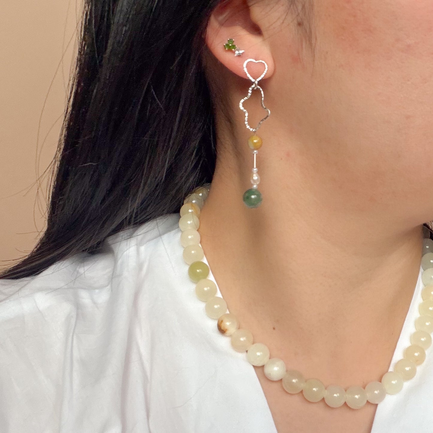 Aventurine Long Duster Drops