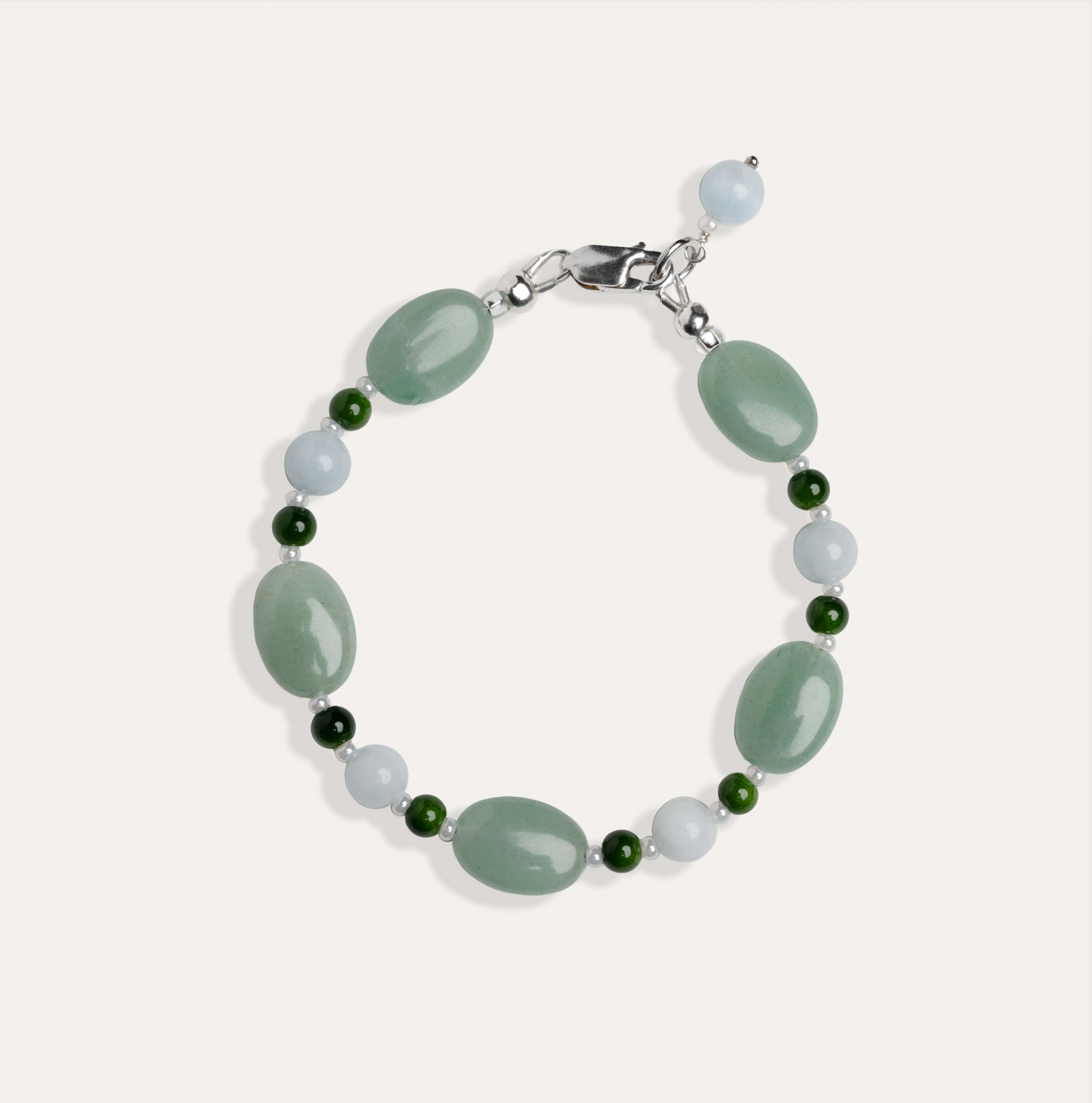 Oval Moss Agate Bracelet