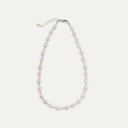 Pearl + Purple Necklace