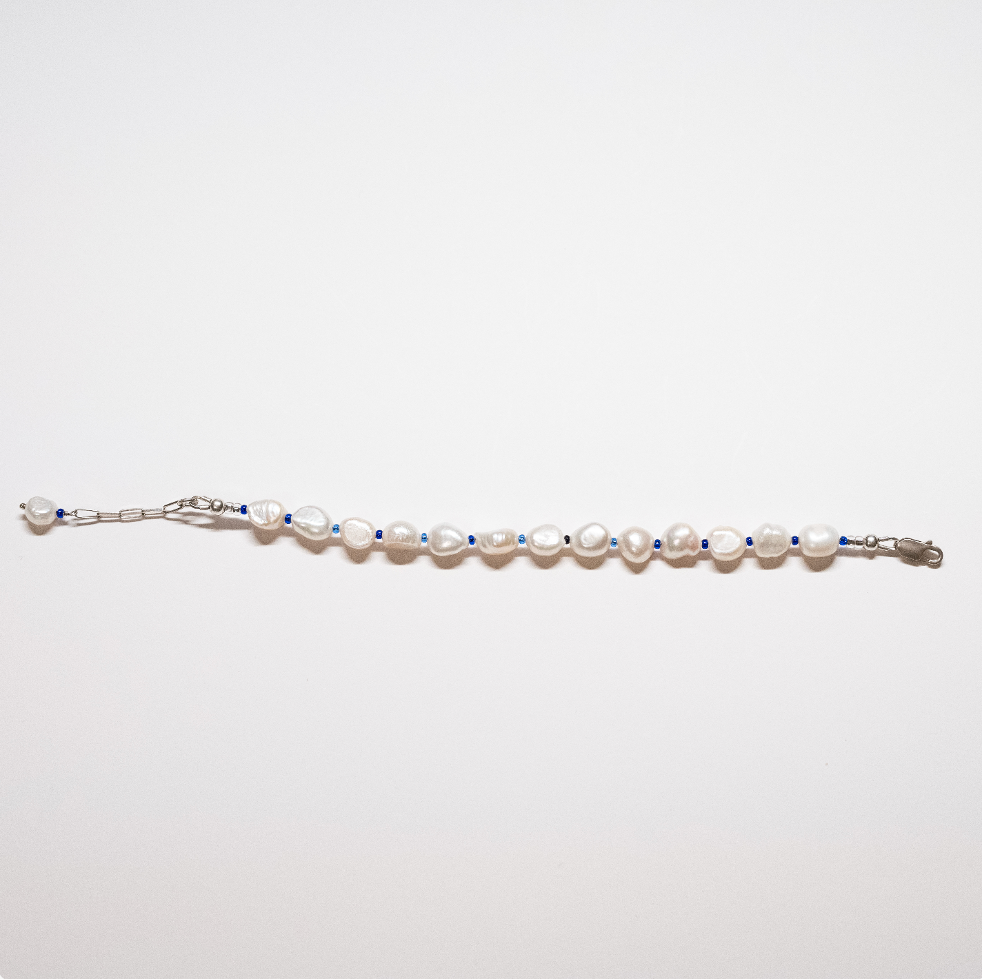 Pearl Bracelet - Blue Beads