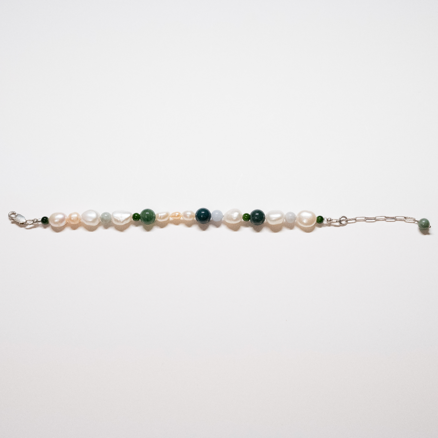 Multi-Gemstone + Pearl Bracelet