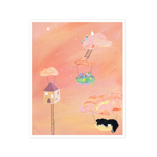 Peachy Dream Art Print